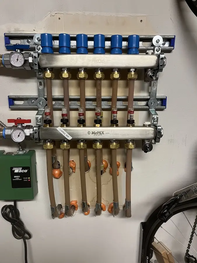 Plumber performing Gas Leak Detection at a residential property in North Hanover